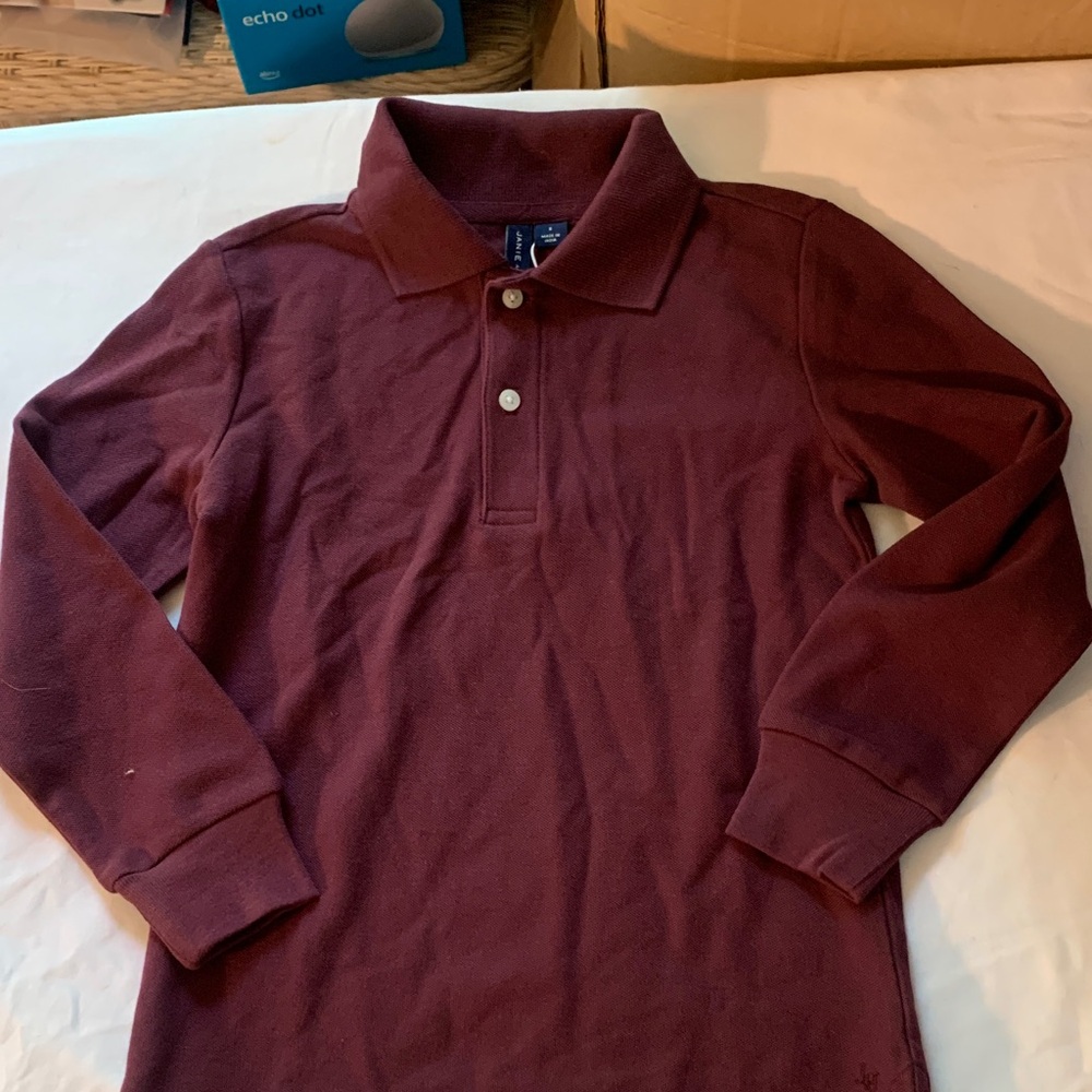 Janie and Jack Maroon Polo Shirt